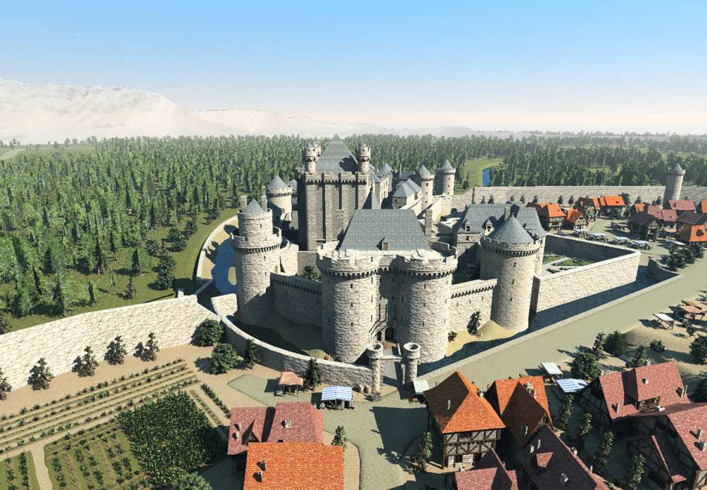 Rendr : Reconstitutions historiques du château d'Alençon