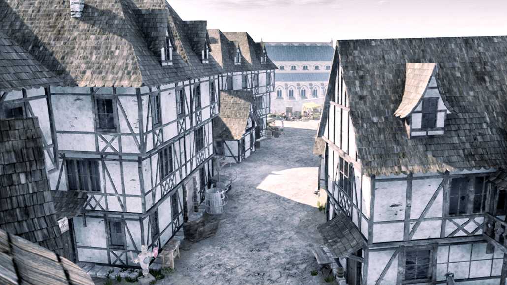Rendr : Reconstitution historique du centre ville de Honfleur