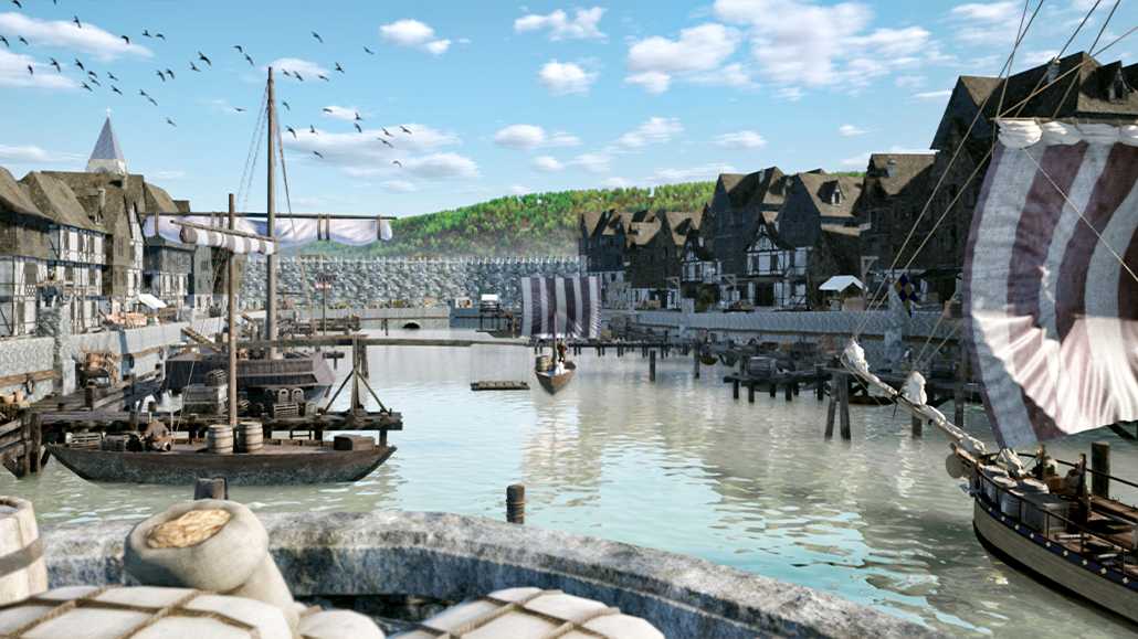 Rendr : Reconstitution historique du vieux bassin de Honfleur