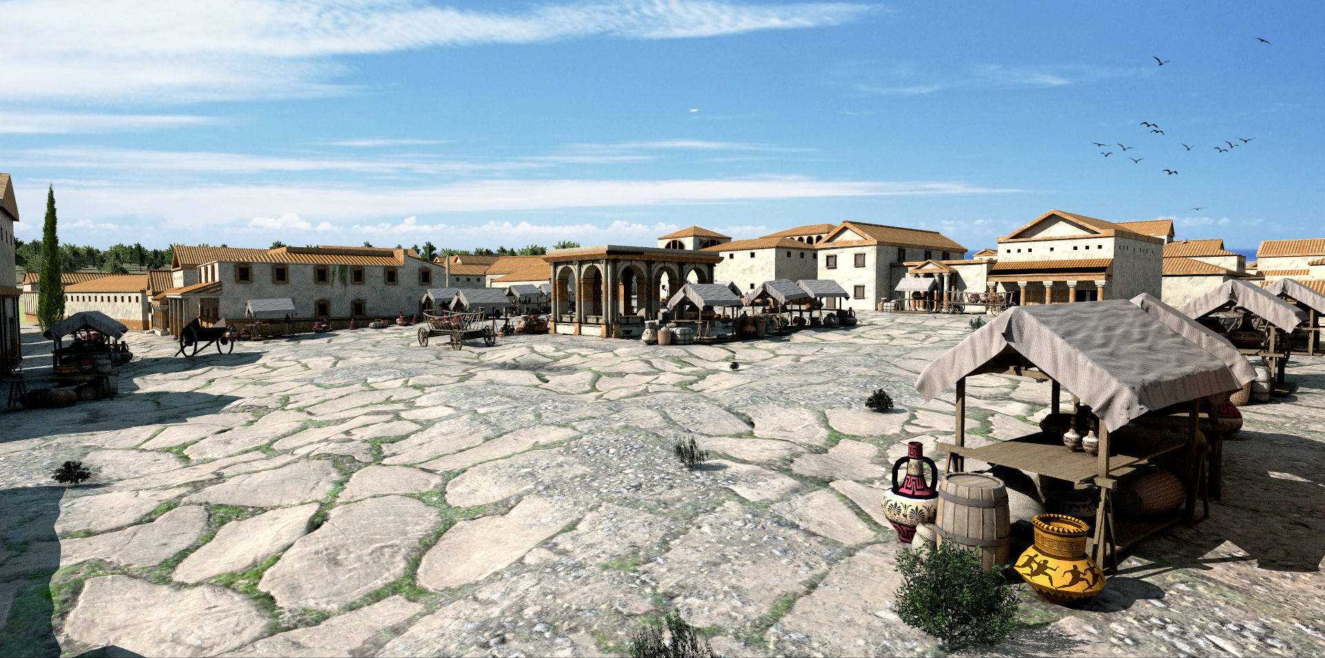 rendr : reconstruction historique 3D de la ville de Mauriac