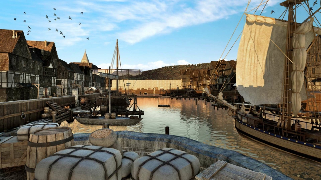 Legendr : reconstitution historique en réalité virtuelle de la cité fortifié de Honfleur