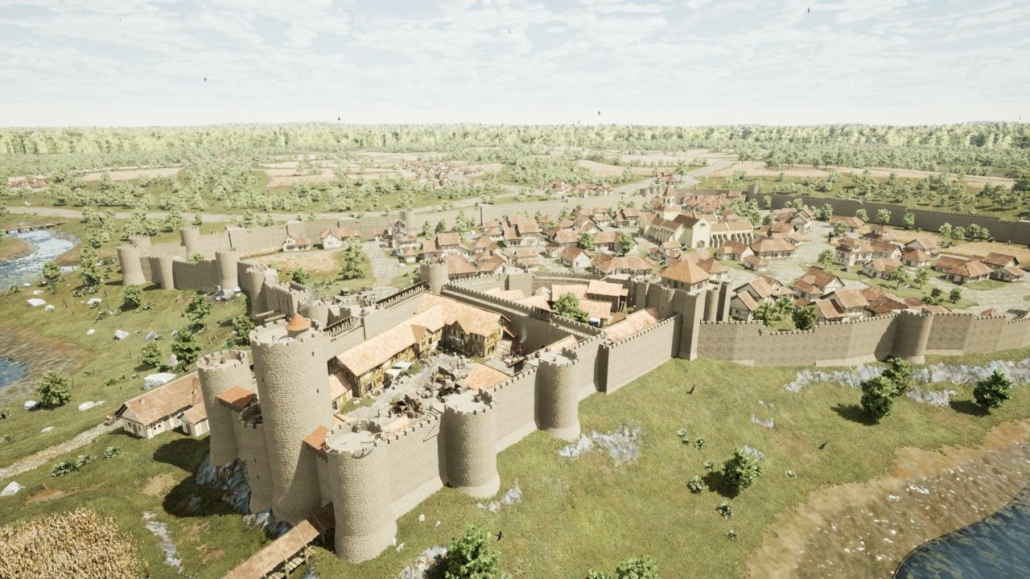 Rendr : Reconstitution historique de la Cité Médiévale de Vouvant en Vendée