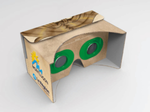 Rendr : Entreprise de réalité virtuelle dans le tourisme - Lunette de visite virtuelle de la ville de Montluçon, vue de l'intérieur.