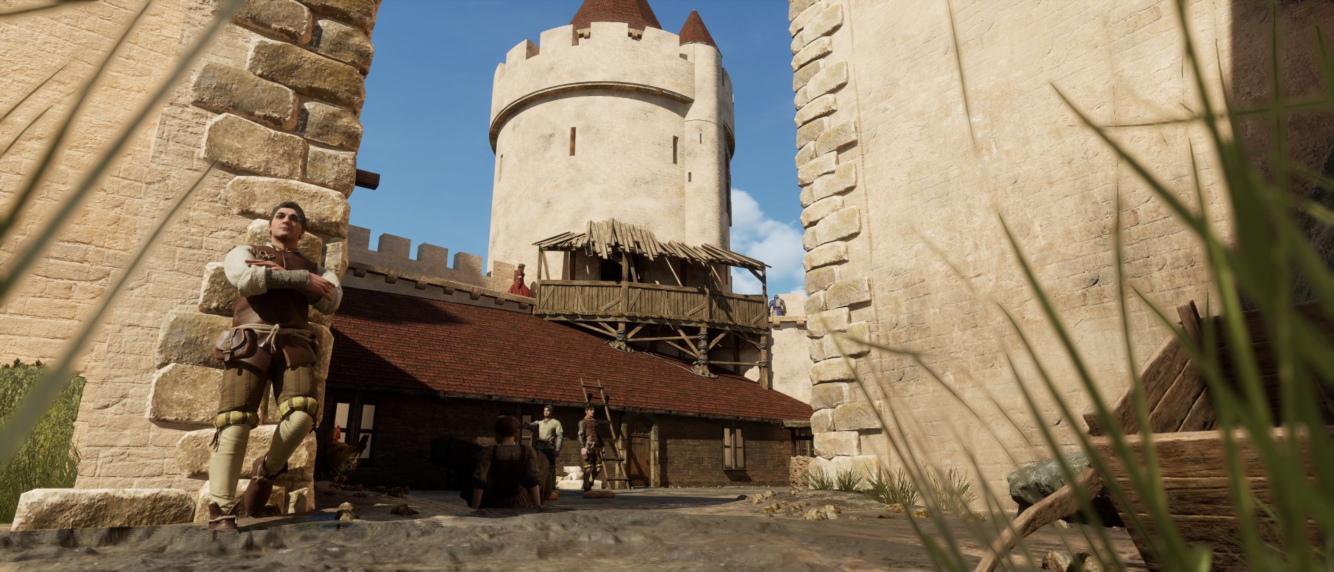 Rendr : reconstitutions historiques 3D - château Blandy-les-Tours vue de l'extérieur