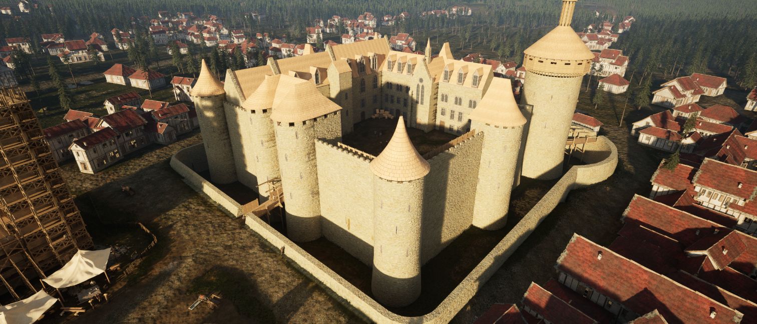 Rendr : Reconstitution historique 3D du Château de Dourdan