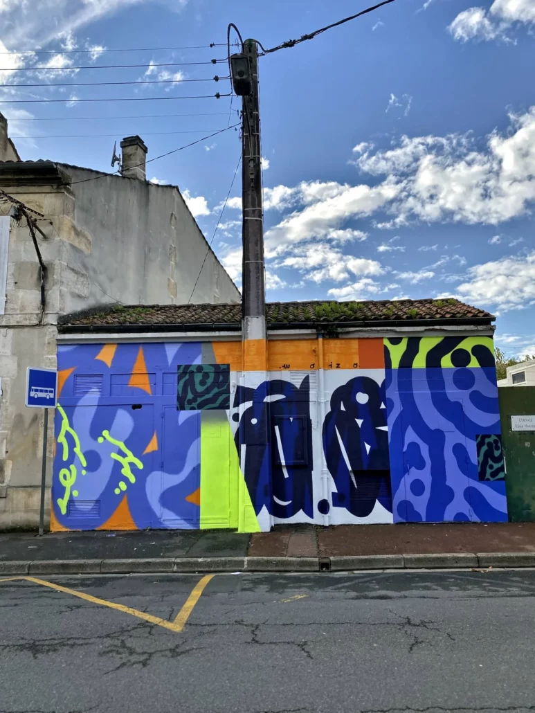 Une œuvre du parcours street art Wonderwall à Cognac