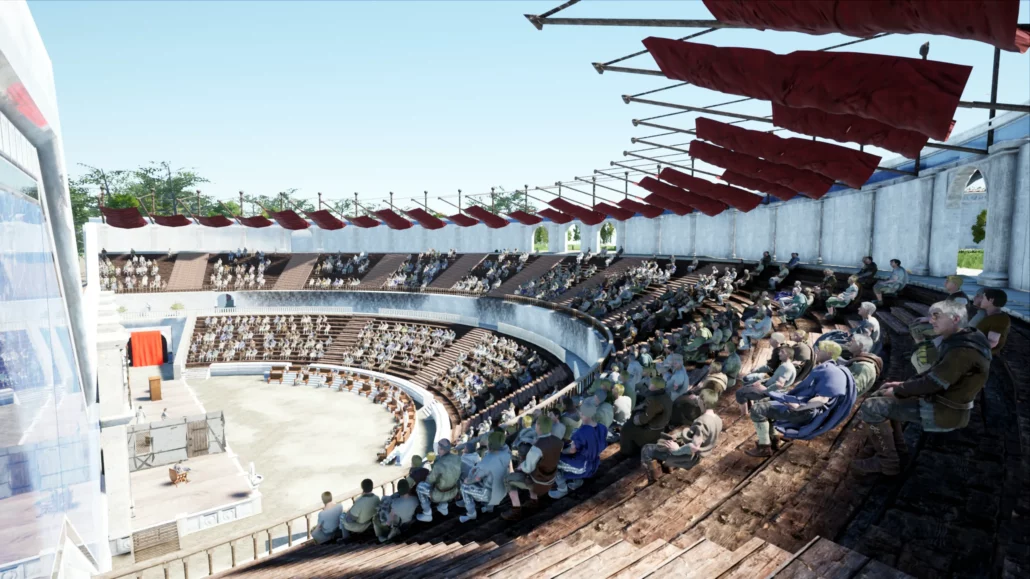 Rendr : Reconstitution historique du site Gallo Romain, les Bouchauds en Charente