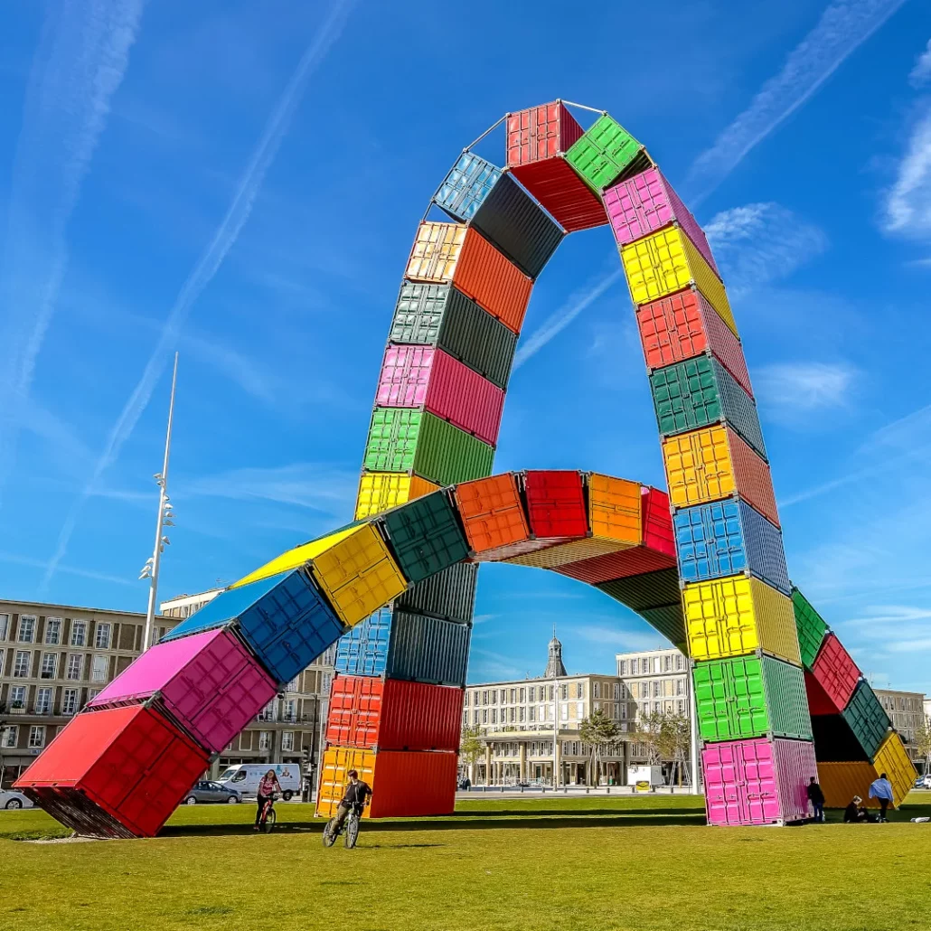 Catène de containers de Vincent Ganivet, Un Été Au Havre
