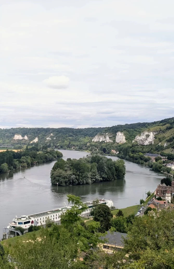 La Seine et ses falaises de craie vues depuis Château Gaillard