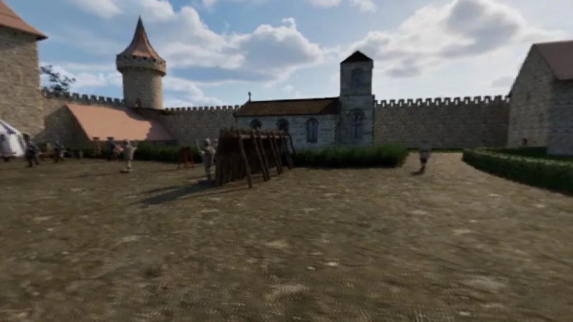 La cour de la citadelle La cour de la citadelle