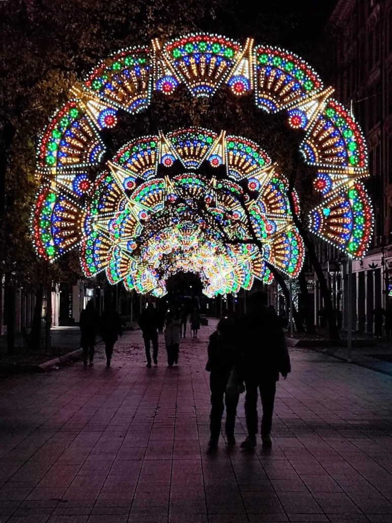 Installation lumineuse de la Fête des Lumières de Lyon