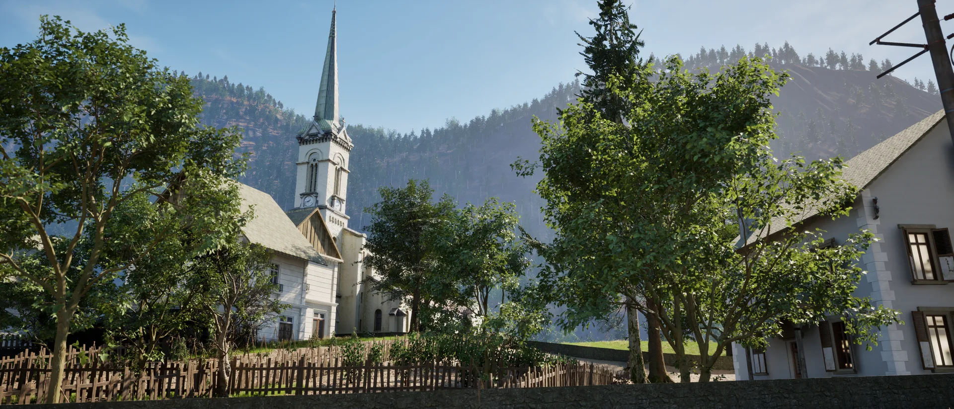L'église et son jardin L'église et son jardin