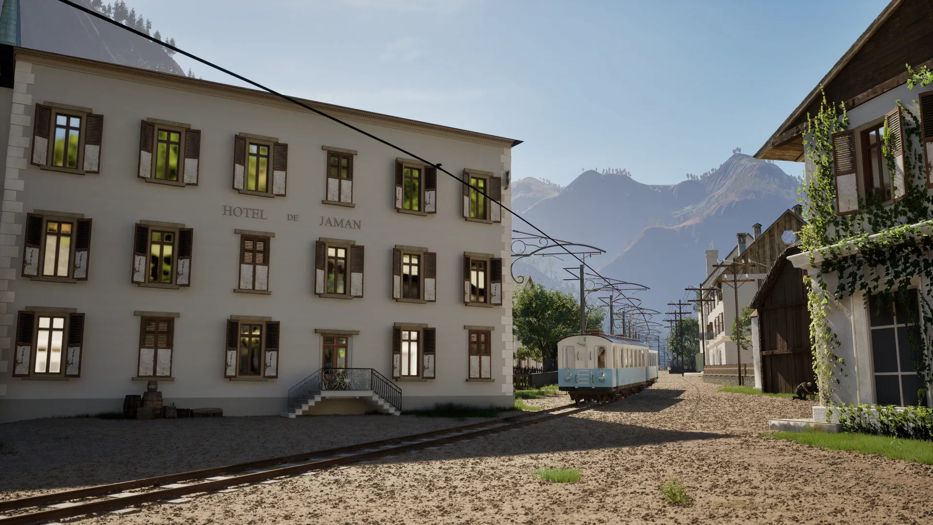 L'Hôtel de Jaman et le train L'Hôtel de Jaman et le train