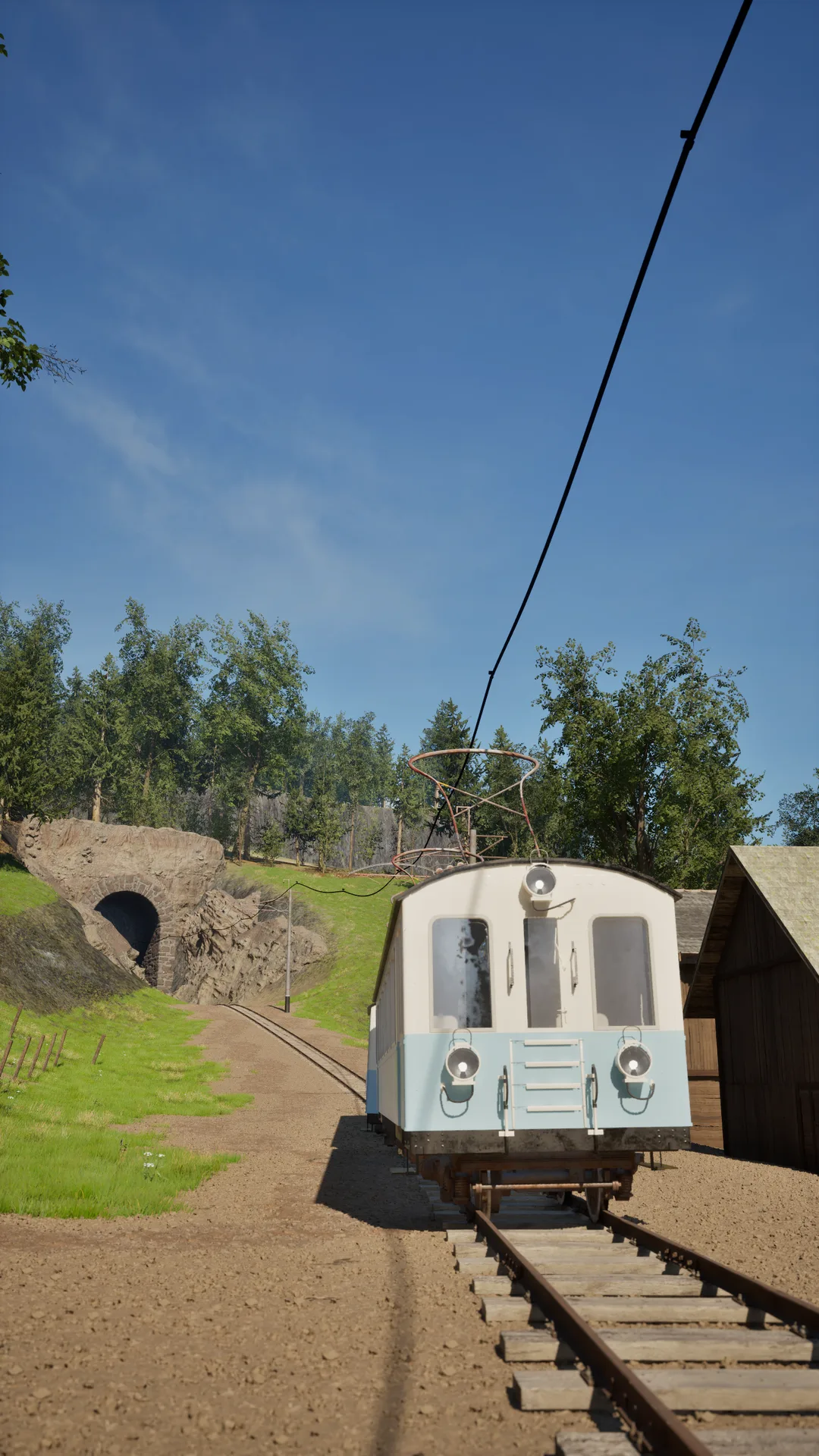 Le train devant le tunnel Le train devant le tunnel