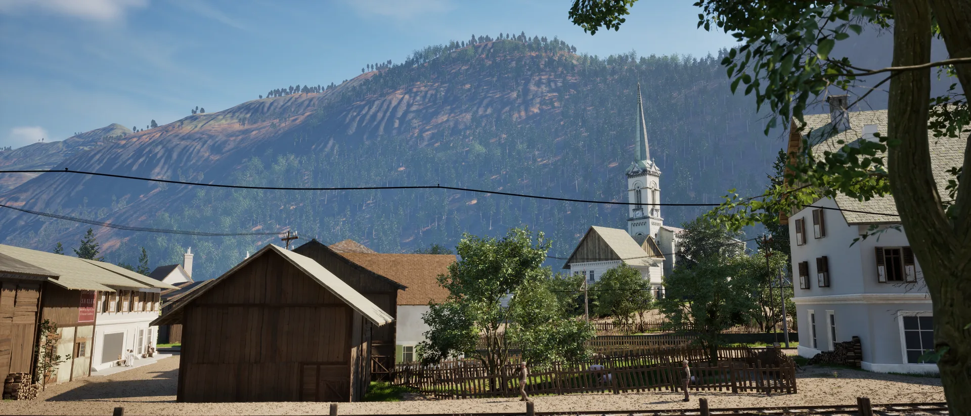 Le village et son église Le village et son église