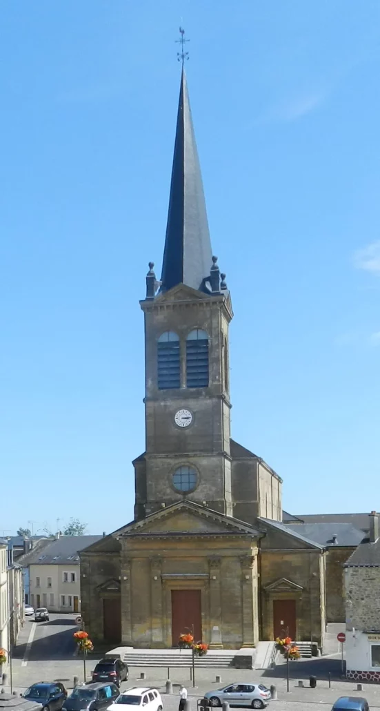 Le clocher de l’église Saint-Nicolas de Rocroi