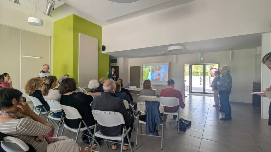 Une quarantaine de personnes réunies pour l’inauguration du parcours Legendr de Rogny-les-Sept-Écluses