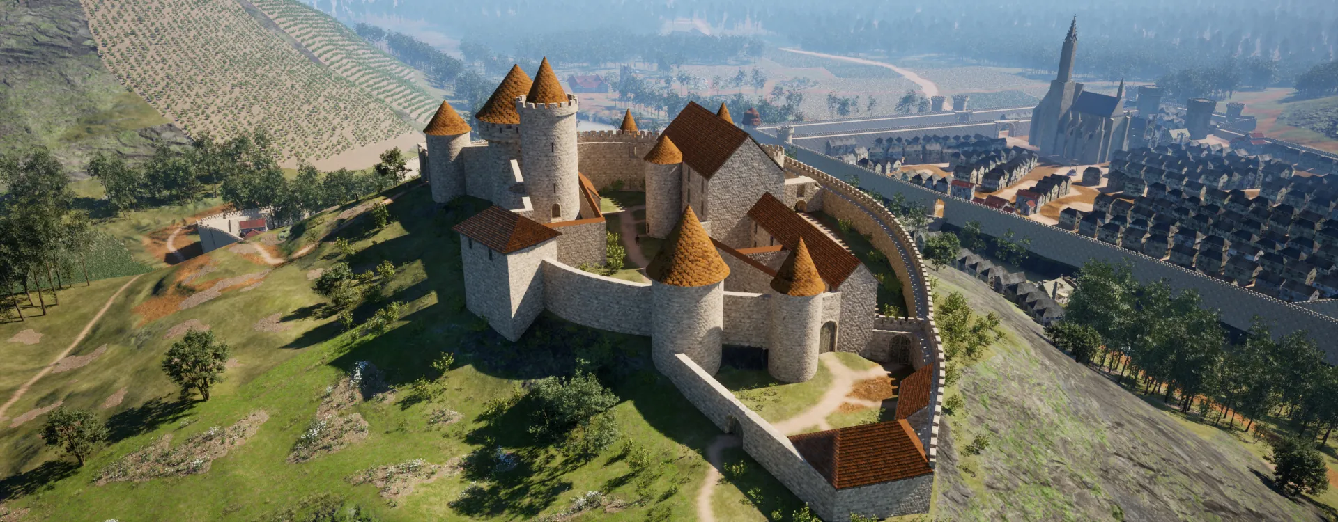 Le château et la collégiale Le château et la collégiale