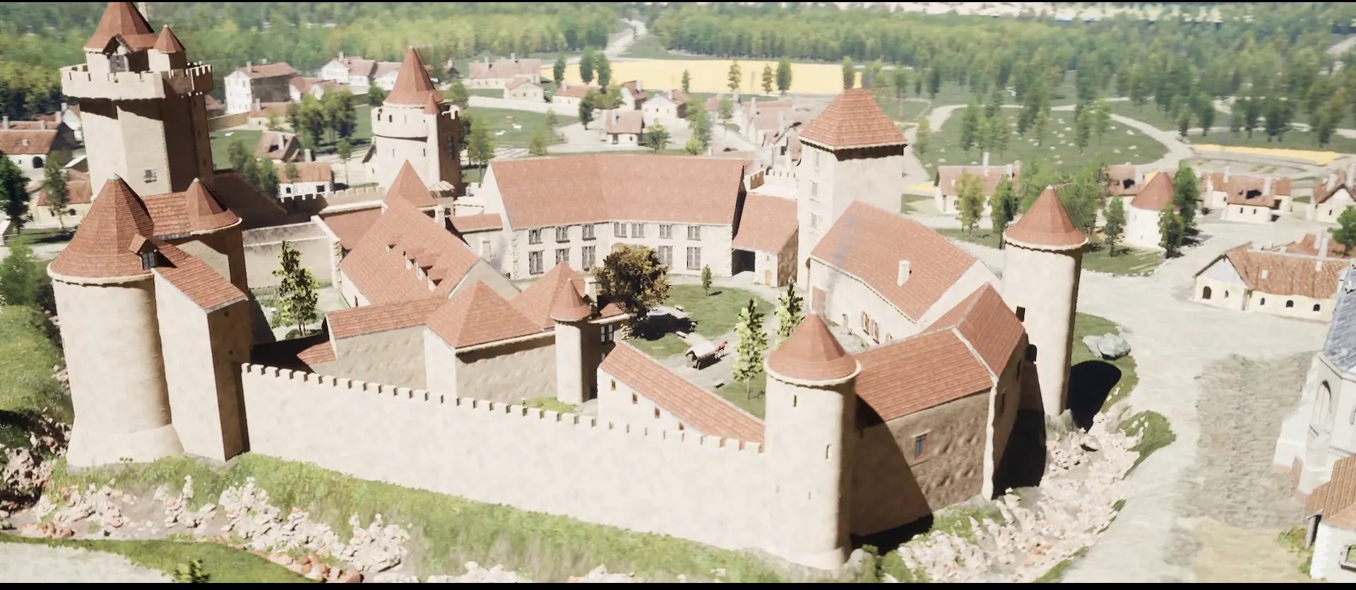 Rendr : Reconstitution historique du château de Blandy-les-Tours